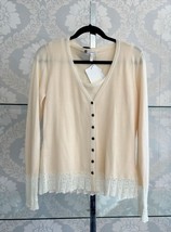 ESCADA Cream Wool Blend Button Front Cardigan &amp; Sweater Set Sz 38/US 8 $... - £359.72 GBP