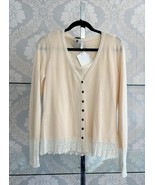 ESCADA Cream Wool Blend Button Front Cardigan &amp; Sweater Set Sz 38/US 8 $... - £359.72 GBP