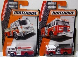2015 Matchbox MBX Heroic Rescue - &#39;75 Mack CF &amp; Pierce Dash Fire Engine - Set of - £33.89 GBP