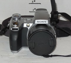 Sony Cyber-shot DSC-H1 5.0MP Digital Camera - Silver 12x Optical Zoom - $96.07