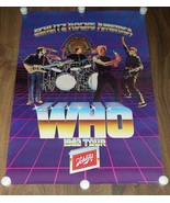 THE WHO CONCERT TOUR POSTER VINTAGE 1982 SCHLITZ ROCKS AMERICA * - $29.99