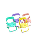 Set of 4 Pastel Coloured Novelty Folding Chairs (Foldable Mobile Phones ... - $21.73 CAD