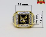 Elvis Presley Wedding Ring Eagle 14K GP TCB NY Concert Jumpsuit Stage Me... - £23.69 GBP
