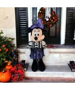Gemmy Disney Minnie Mouse Purple Halloween Door Porch Greeter Standing P... - £37.13 GBP