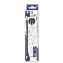 Staedtler Blacklead Pencils 2B (Box of 12) - £11.98 GBP