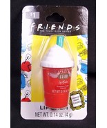 Friends Strawberry frappe flavored Lip Balm Central Perk cold cup NEW - $93.53 MXN