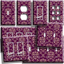 Victorian Era Royal Purple Motif Light Switch Outlet Wall Plates Room Art Decor - £9.58 GBP+