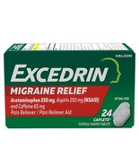 3 PACKS Excedrin Migraine Relief Caplets to *02/2028*Alleviate Migraine ... - $17.82 CAD