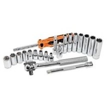 K Tool International 21-PC 1/4&quot; DR 6-PT MM CHR SOC SET - $2,599.59 MXN
