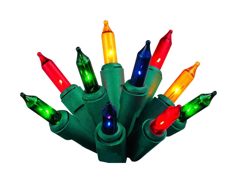 Christmas String Light Mini Incandescent 20ct 4' ft Multicolor, Celebrations 3PK Item image 2