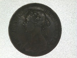 1891 Great Britain 1/2 penny half penny Extra Fine - $68.00