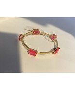 Kate Spade New York Vegas Jewels Bangle Bracelet Caberet Pink Goldtone New - $60.50 CAD