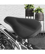 Soft Pad Comfortable Bicycle Seat Wide Saddle Cover Stationary Bikes Gel... - £14.93 GBP