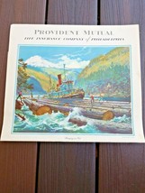 Vintage 1951 Provident Mutual Life Insurance Color Outdoor Scenery Calendar  - £19.54 GBP
