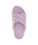 new NO BOUNDARIES Crossband SLIDE SANDALS sz 9 Lavender Purple comfy footbed - $17.72