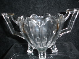 EAPG Antique IndianaGlass Crystal Quadruped Colonial Pattern Sugar Bowl ... - $10.00