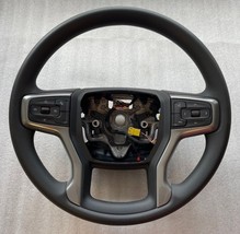 OEM factory original black synthesis rubber steering wheel for some 2019+ Chevy - £117.53 GBP