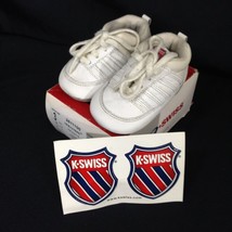 K-Swiss Infant Crib Shoes White Size 3 Medium - $10.94 CAD