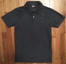 American Athletics Dark Gray Grey Charcoal Short Sleeve Polo Shirt Large L - $19.99