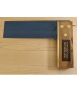 Woodworkers Supply Try Square Tool 6&quot; Brass Faced Made in Sheffield England - $500.20 MXN
