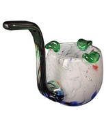 Multicolored Pipe-Shaped Ashtray or Catch-All in Hand-Blown Glass - 2Y100 - $129.97 CAD