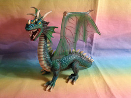 2003 Schleich World of Knights Medieval Fantasy Green / Teal Winged Dragon  - $14.59