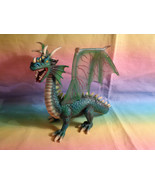 2003 Schleich World of Knights Medieval Fantasy Green / Teal Winged Dragon  - £11.47 GBP