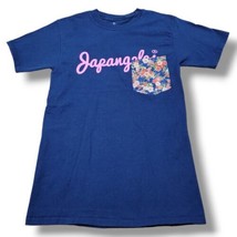 Japangeles Shirt Size Small Graphic Tee With Floral Pocket Graphic Print... - £26.47 GBP