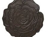 Pack Of 3 Rustic Cast Iron Rose Flower Blossom Garden Garden Stepping St... - $60.99