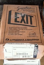 LITHONIA SIGNATURE 285427 DIE CAST EMERGENCY L.E.D EXIT SIGN $39 - $36.47
