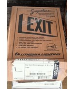 LITHONIA SIGNATURE 285427 DIE CAST EMERGENCY L.E.D EXIT SIGN $39 - £28.67 GBP