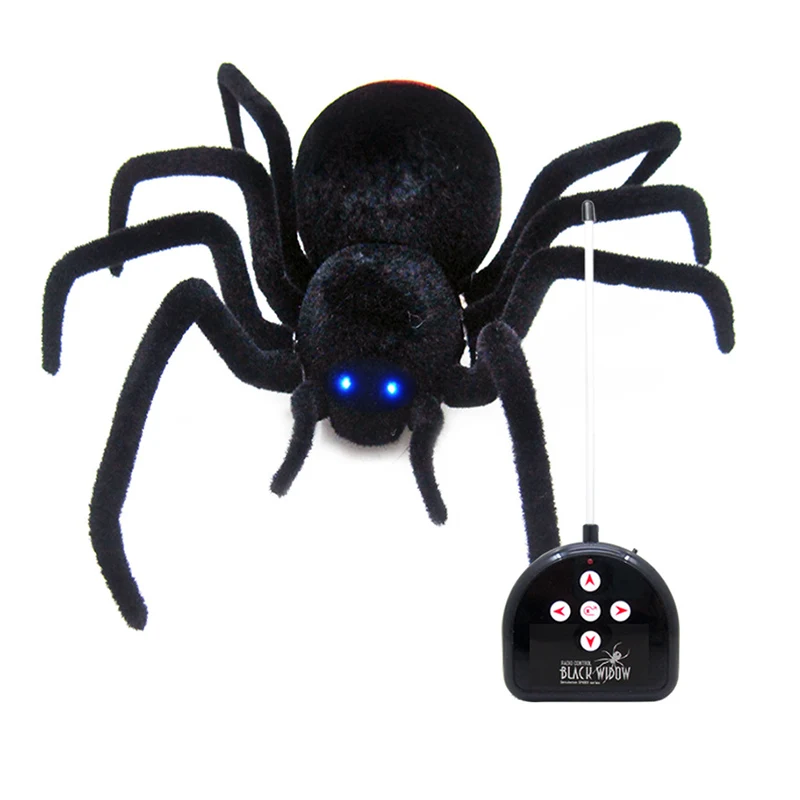 RC Plush Creepy Spider Joke Toy Fake Prank Trick Spider Electronic Animal - £56.56 GBP