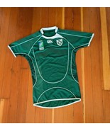 IRELAND RUGBY JERSEY VINTAGE 2007 WORLD CUP IRFU SHIRT Medium CANTERBURY Green - $55.00
