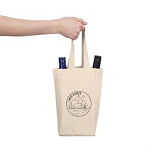 Double Wine Tote Bag for Camping Lovers - 100% Cotton Canvas with Unique... - $31.93