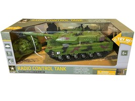  Official US ARMY RADIO CONTROL 13&quot;x4&quot; TANK 360 Tauret Rotation  - £28.76 GBP