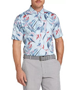 Walter Hagen Polo Mens Floral All Over Bird Bluejay 11 Majors Shirt Size XL - $34.24 CAD
