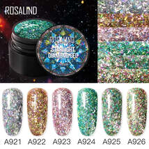 ROSALIND 5ML Neon Rainbow Nail Gel Polish Hybrid Varnish Platinum Gel Pa... - $4.90