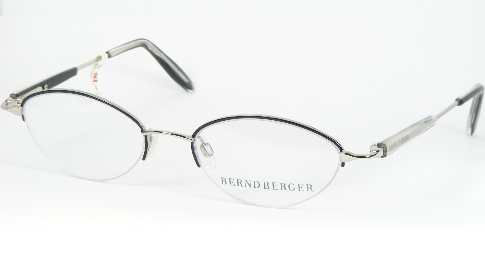 Bernd Berger 9065 576-22 Lunettes Noires/Argent Cadre 48-17-135mm - $56.42