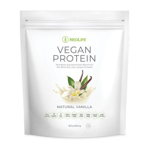 High Quality! NeoLife Vegan Protein Powder, Natural Vanilla 