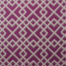 P Kaufmann Pergola Raspberry Purple Geometric Multiuse Linen Fabric By Yard 54"W - £9.94 GBP