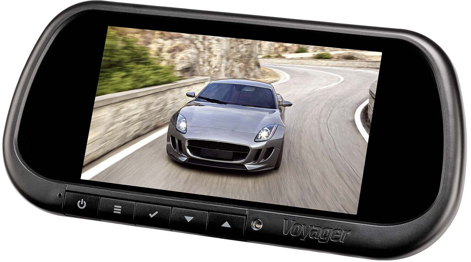 Voyager VOM74MM 7&quot; Rearview Mirror Monitor w/ 3 Inputs for Rear and Side... - $189.00