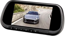 Voyager VOM74MM 7&quot; Rearview Mirror Monitor w/ 3 Inputs for Rear and Side... - £148.62 GBP