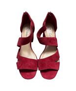 Bella Vita Korrine Red Suede Block Heel Sandals Women’s Size 6.5 Comfort... - $30.60