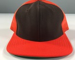 Vintage New Era Gorros Niños Juventud Talla Naranja Borde Marrón Frente ... - $9.48