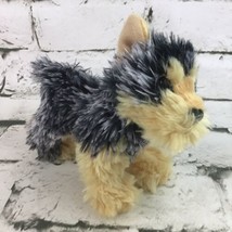 Douglas Mini Plush Puppy Shaggy Dog Gray Brown Stuffed Animal Soft Toy  - £7.77 GBP