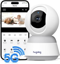 3K 5MP Indoor Pan Tilt Security Camera with Auto Focus 2.4 GHZ 5 GHZ Ide... - £79.84 GBP