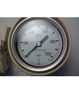 LEWA NG63 PRESSURE GAUGE /0-1000 BAR /2 1/2&quot; O.D. /STAINLESS STEEL / REA... - $135.21 CAD