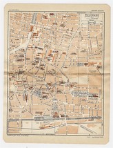 1930 Original Vintage City Map Of Mulhouse / Alsace / France - £17.13 GBP