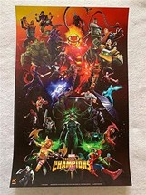 Marvel Contest Of Champions - 11&quot;x17&quot; Original Promo Poster Nycc 2019 Avengers - £15.65 GBP