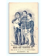 Victorian Trade Card 1892 North Side Furniture Co Allhegheny, PA Three K... - £10.16 GBP